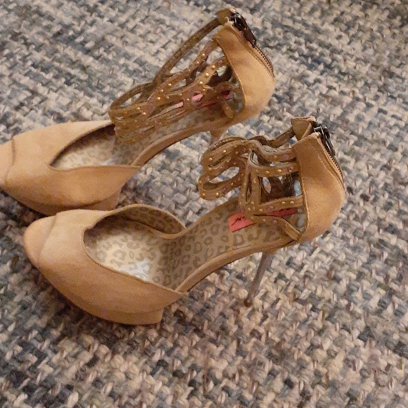 BETSY Johnstone size 10 leather platform shoes - Picture 5 of 10